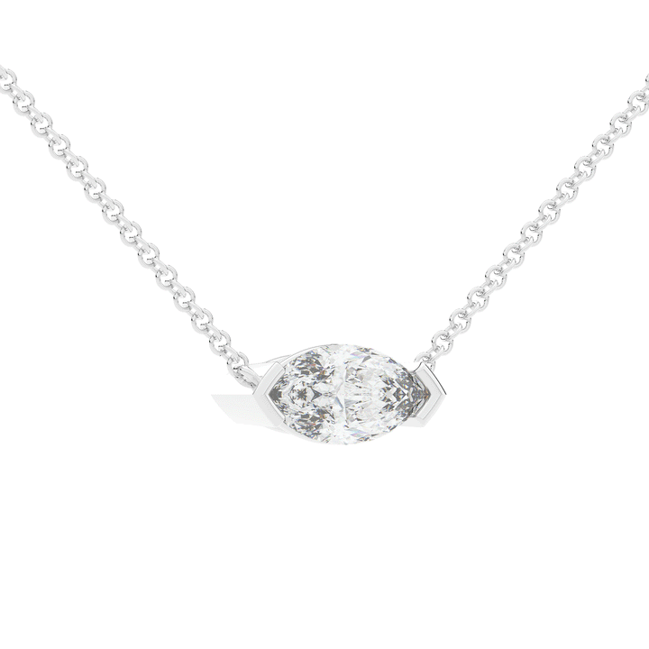 1.50CT MARQUISE CERTIFIED LAB DIAMOND SOLITAIRE PENDANT