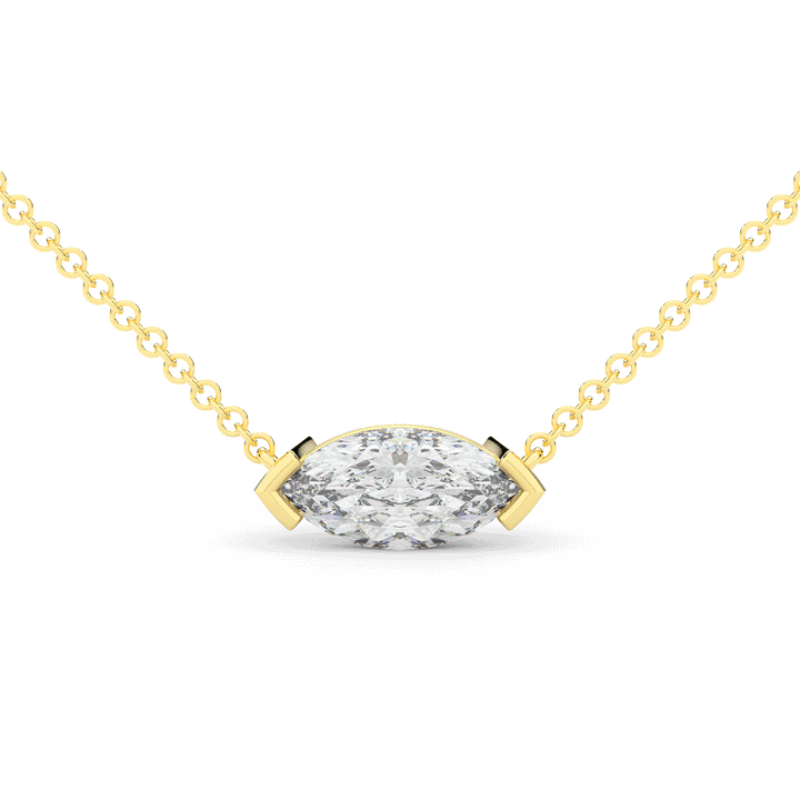 1.50CT MARQUISE CERTIFIED LAB DIAMOND SOLITAIRE PENDANT