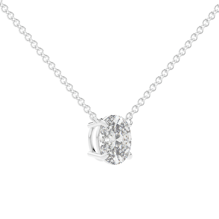 1.50CT OVAL CERTIFIED LAB DIAMOND SOLITAIRE PENDANT