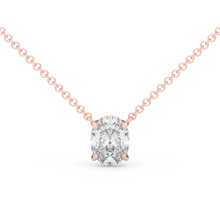 1.50CT OVAL CERTIFIED LAB DIAMOND SOLITAIRE PENDANT