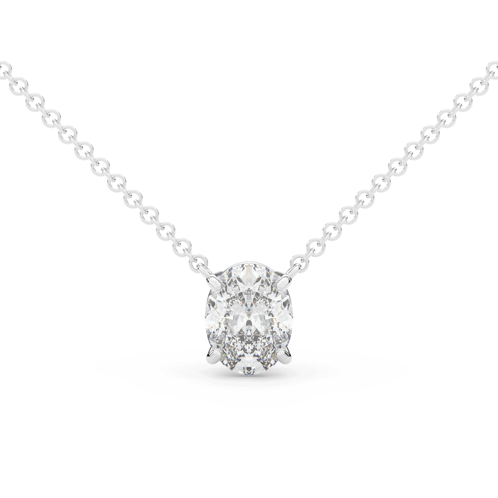 1.50CT OVAL CERTIFIED LAB DIAMOND SOLITAIRE PENDANT