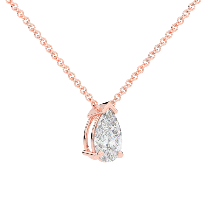 1.50CT PEAR CERTIFIED LAB DIAMOND SOLITAIRE PENDANT