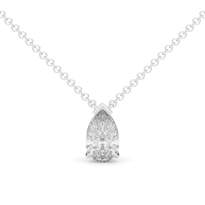 1.50CT PEAR CERTIFIED LAB DIAMOND SOLITAIRE PENDANT