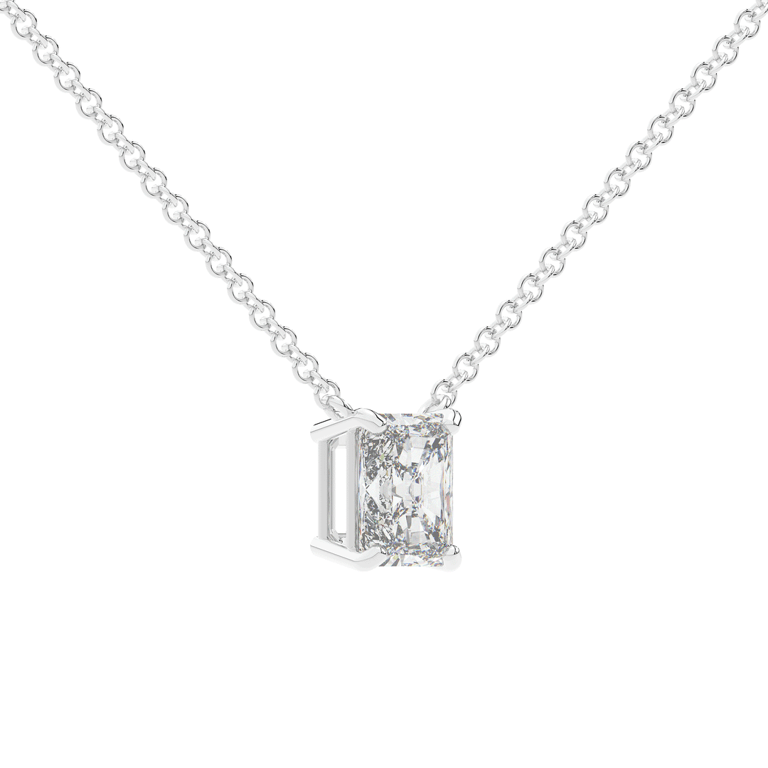 1.50CT RADIANT CERTIFIED LAB DIAMOND SOLITAIRE PENDANT