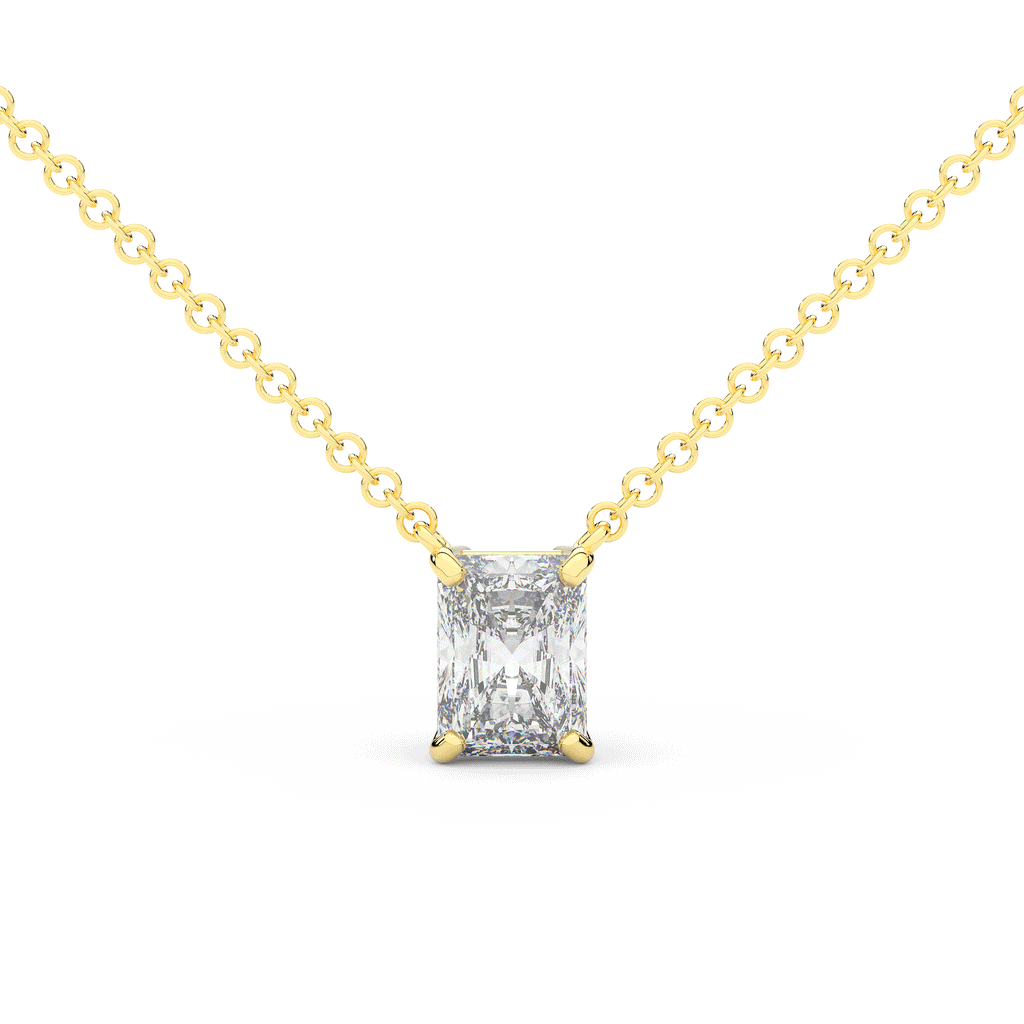 1.50CT RADIANT CERTIFIED LAB DIAMOND SOLITAIRE PENDANT