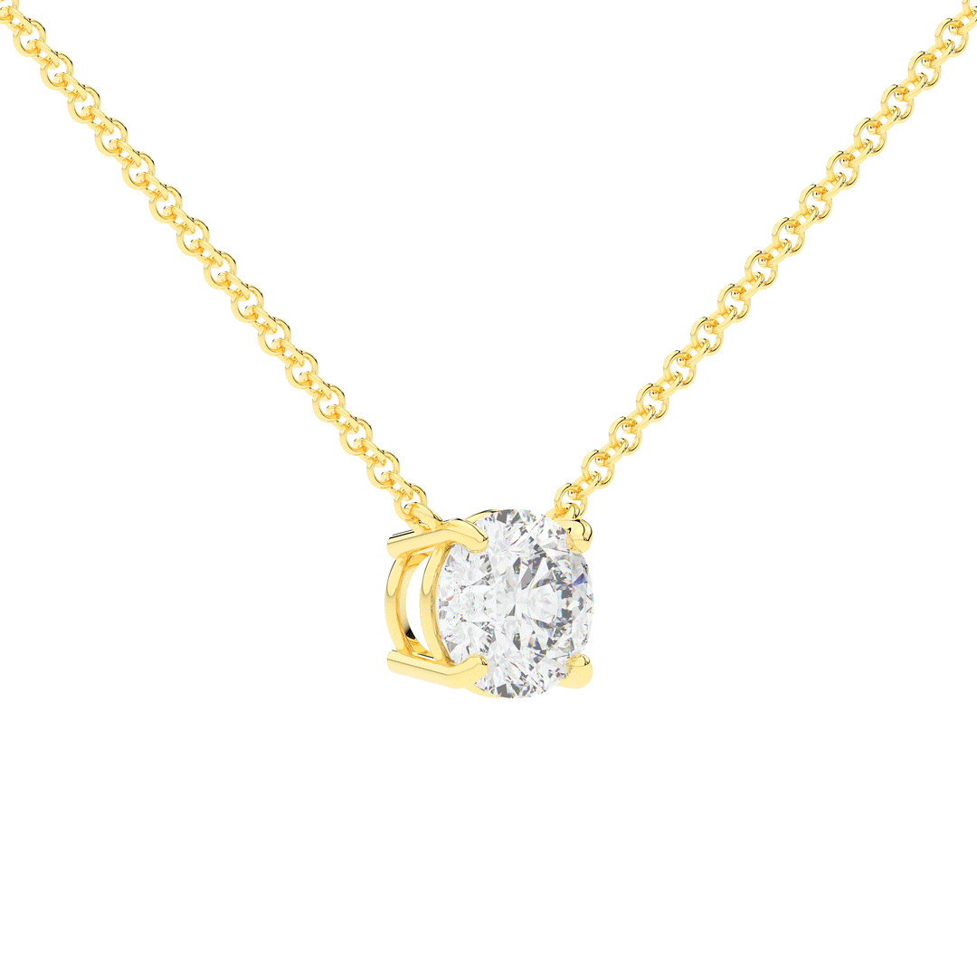 1.50CT ROUND CERTIFIED LAB DIAMOND SOLITAIRE PENDANT