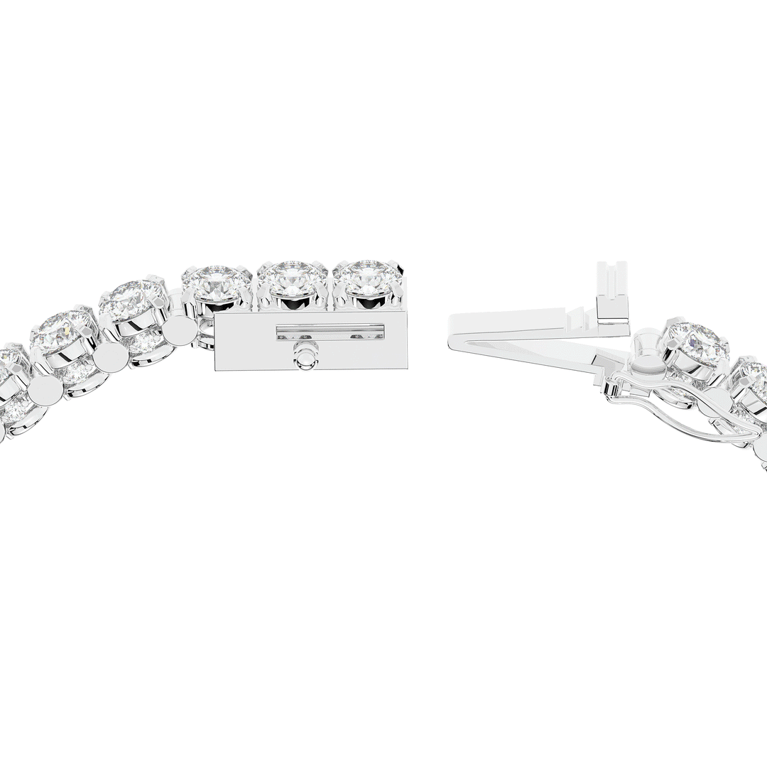 10.50CT.TW ROUND LAB DIAMOND TENNIS BRACELET - Nazarelle