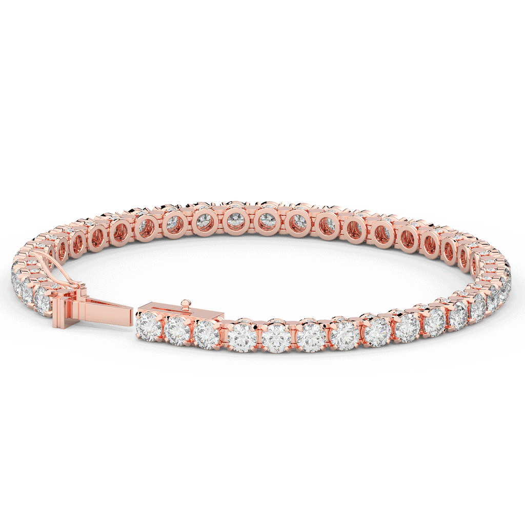 10.50CT.TW ROUND LAB DIAMOND TENNIS BRACELET - Nazarelle