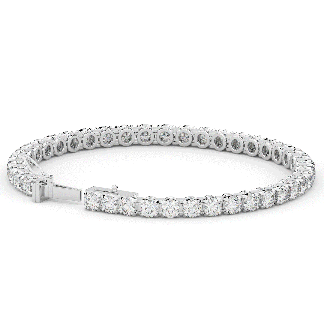 10.50CT.TW ROUND LAB DIAMOND TENNIS BRACELET - Nazarelle