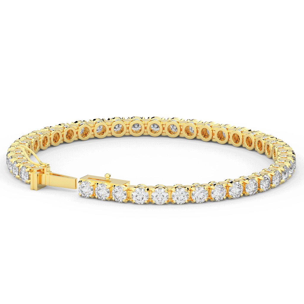 10.50CT.TW ROUND LAB DIAMOND TENNIS BRACELET - Nazarelle