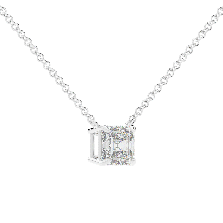 2.00CT ASSCHER CERTIFIED LAB DIAMOND SOLITAIRE PENDANT