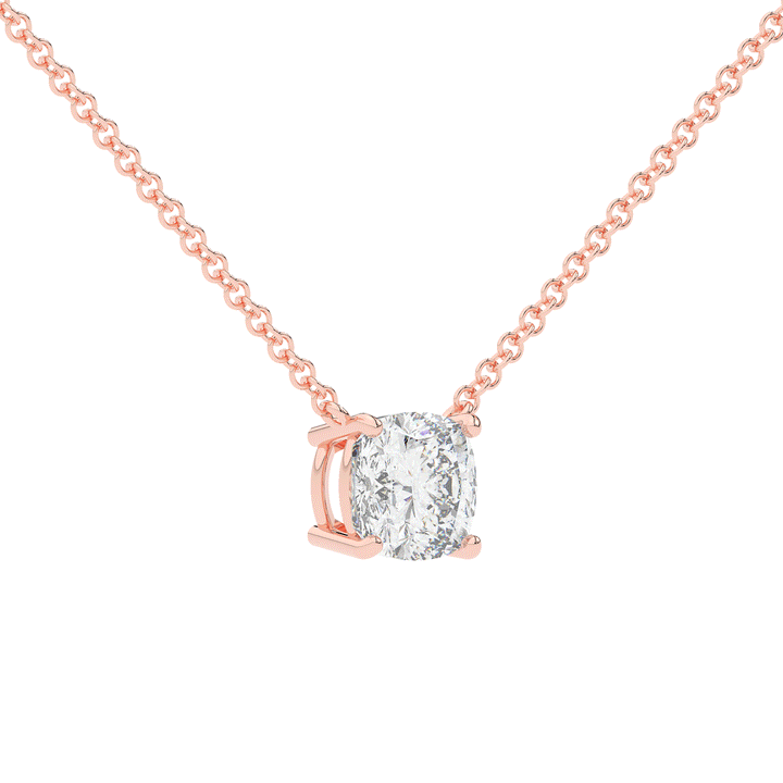 2.00CT CUSHION CERTIFIED LAB DIAMOND SOLITAIRE PENDANT