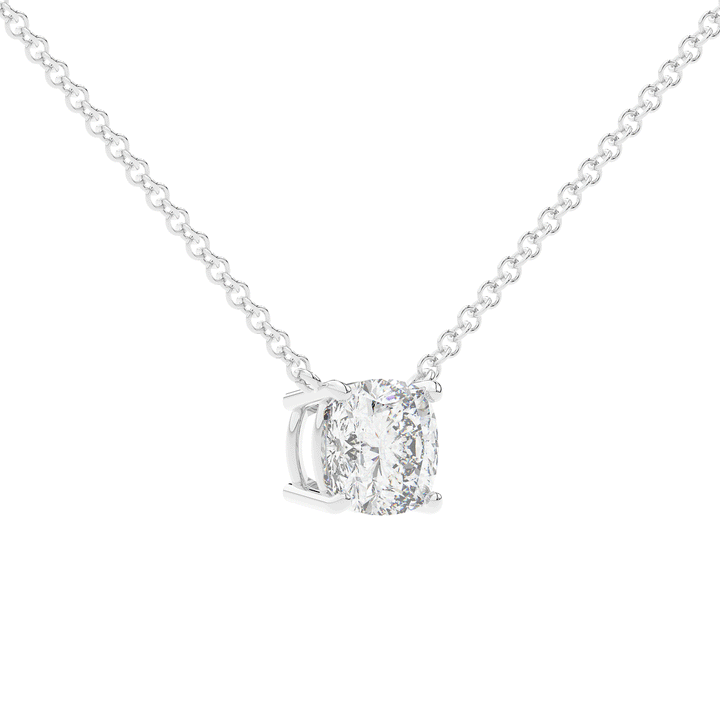 2.00CT CUSHION CERTIFIED LAB DIAMOND SOLITAIRE PENDANT