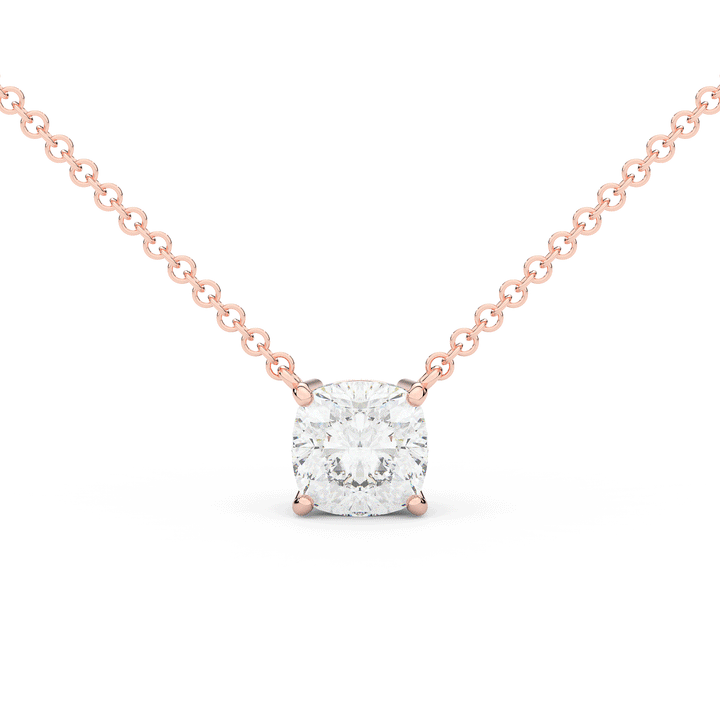 2.00CT CUSHION CERTIFIED LAB DIAMOND SOLITAIRE PENDANT