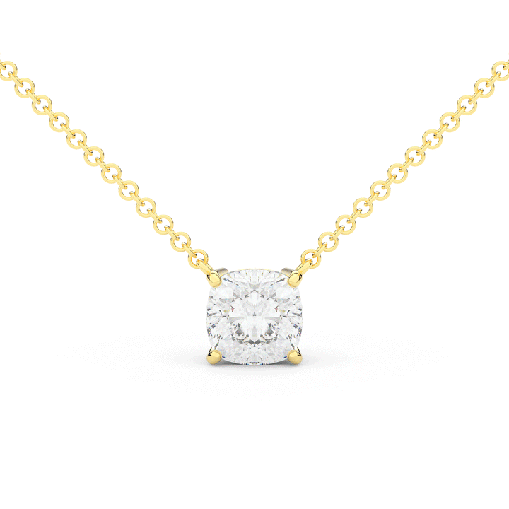 2.00CT CUSHION CERTIFIED LAB DIAMOND SOLITAIRE PENDANT