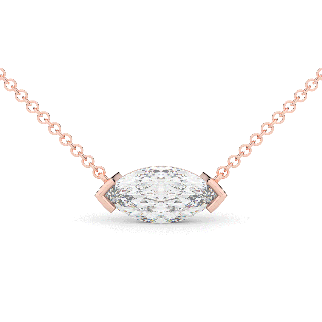 2.00CT MARQUISE CERTIFIED LAB DIAMOND SOLITAIRE PENDANT