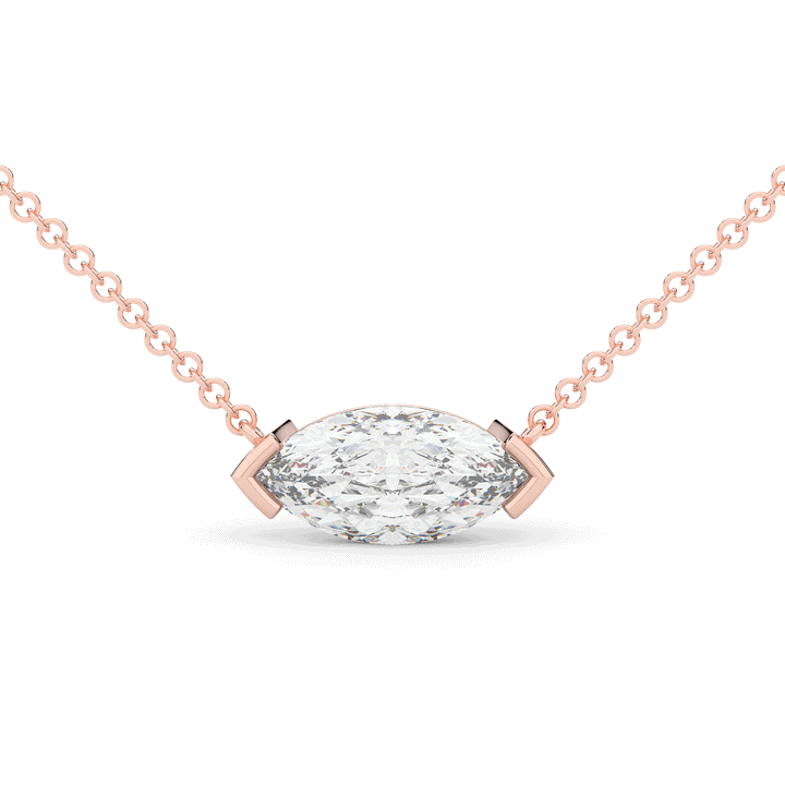 2.00CT MARQUISE CERTIFIED LAB DIAMOND SOLITAIRE PENDANT