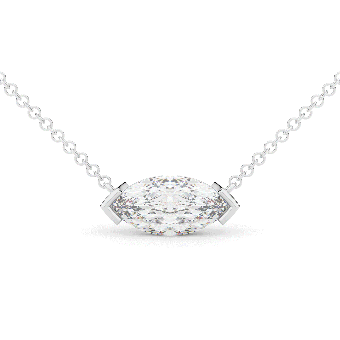 2.00CT MARQUISE CERTIFIED LAB DIAMOND SOLITAIRE PENDANT