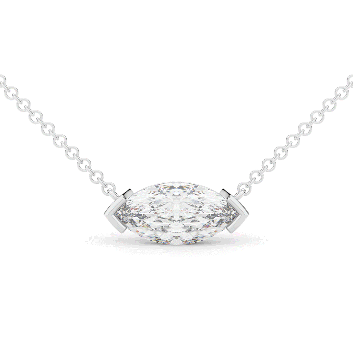 2.00CT MARQUISE CERTIFIED LAB DIAMOND SOLITAIRE PENDANT