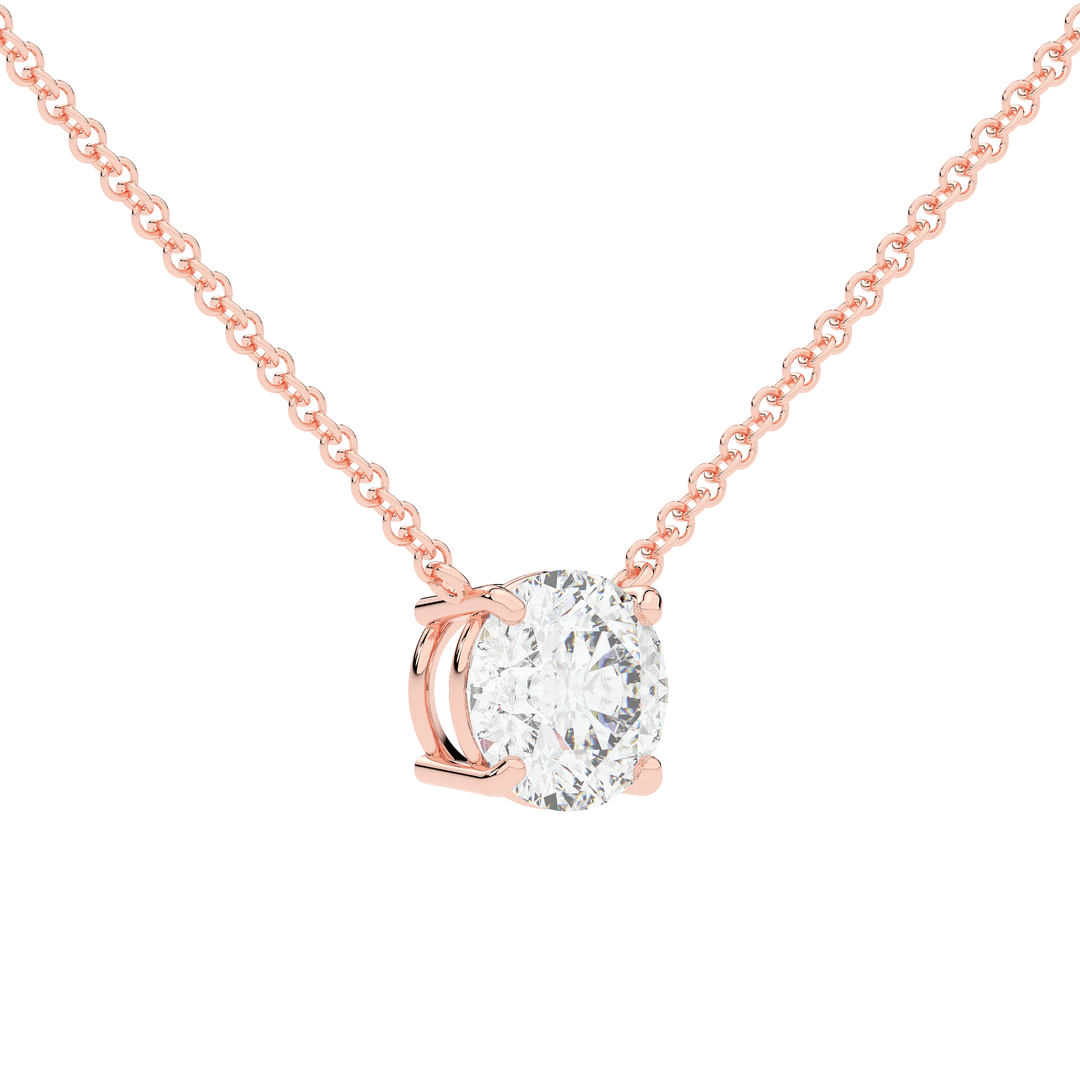 2.00CT ROUND CERTIFIED LAB DIAMOND SOLITAIRE PENDANT