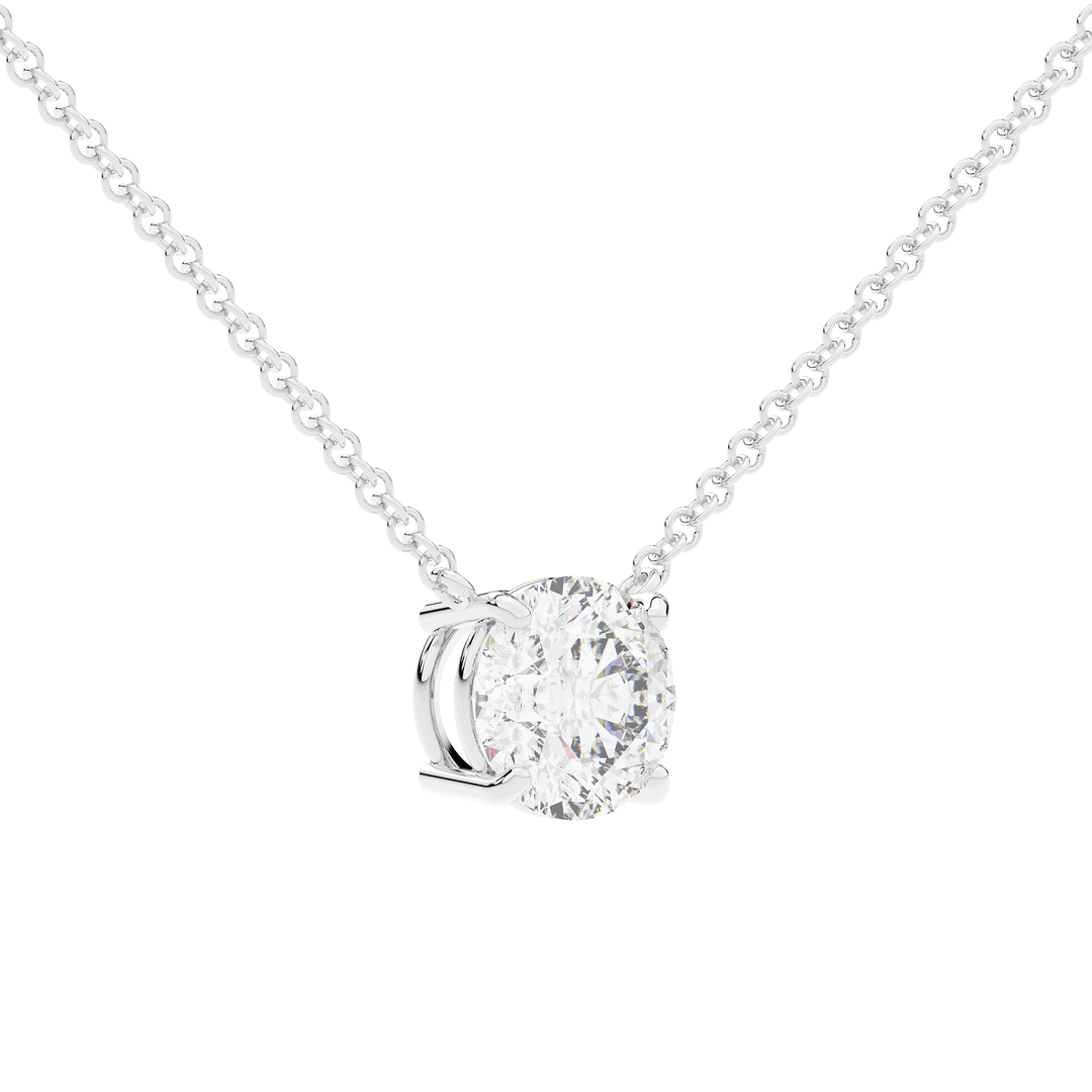 2.00CT ROUND CERTIFIED LAB DIAMOND SOLITAIRE PENDANT