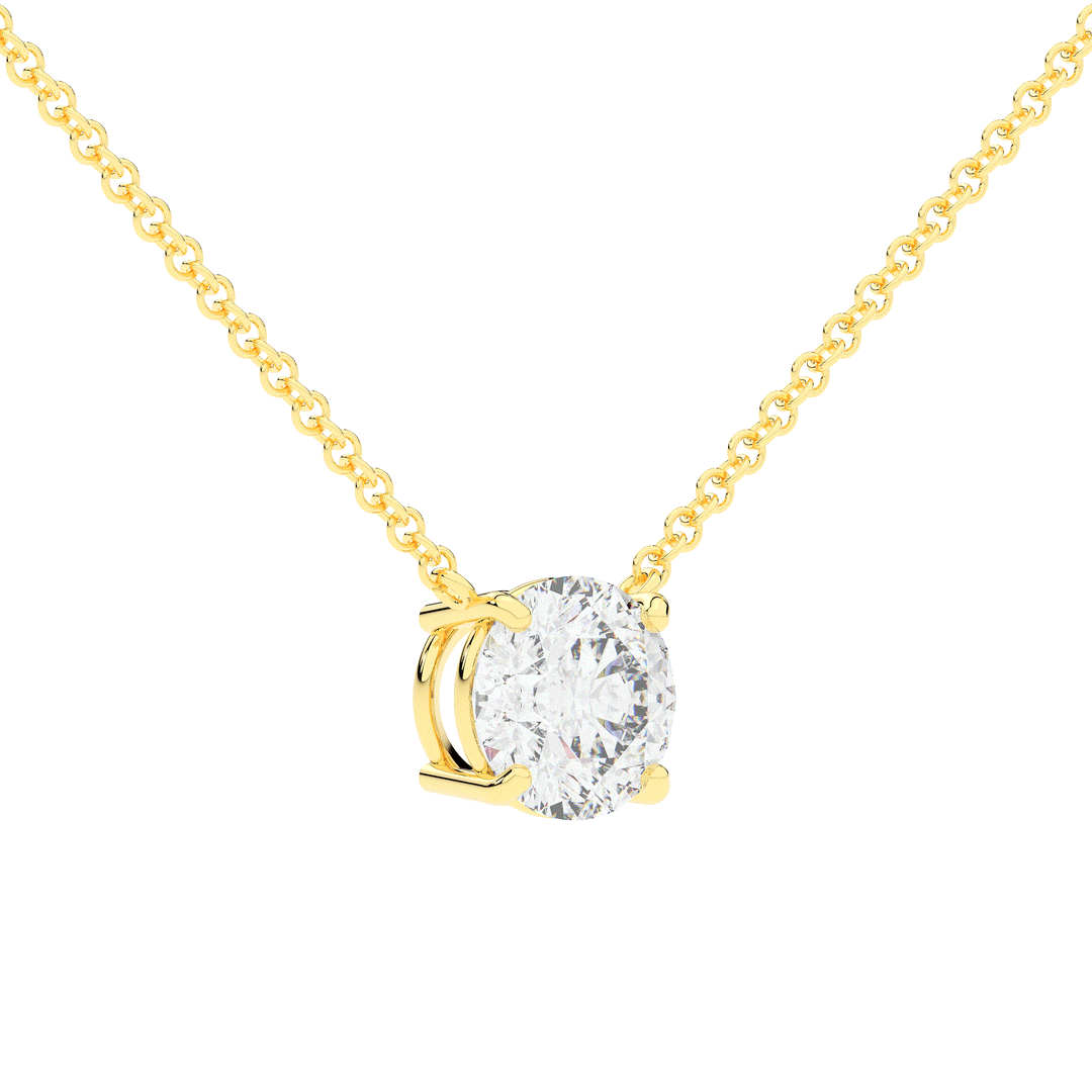 2.00CT ROUND CERTIFIED LAB DIAMOND SOLITAIRE PENDANT