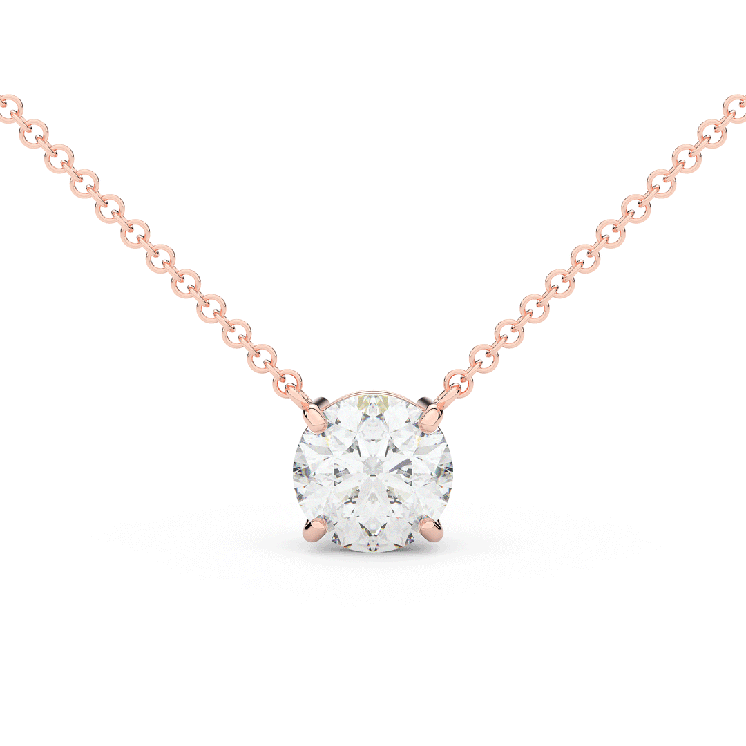 2.00CT ROUND CERTIFIED LAB DIAMOND SOLITAIRE PENDANT