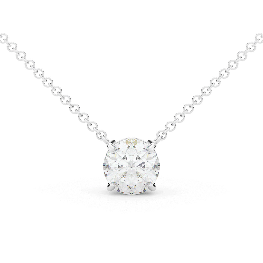 2.00CT ROUND CERTIFIED LAB DIAMOND SOLITAIRE PENDANT