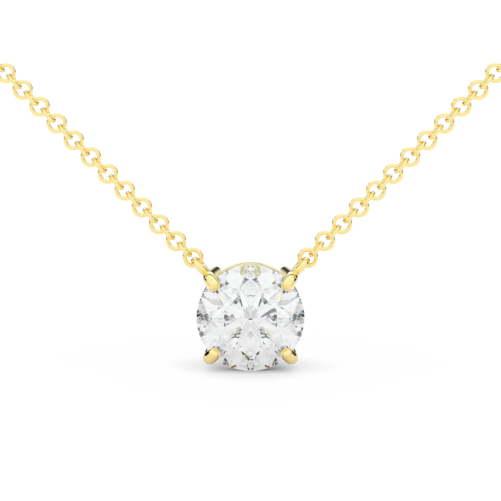 2.00CT ROUND CERTIFIED LAB DIAMOND SOLITAIRE PENDANT