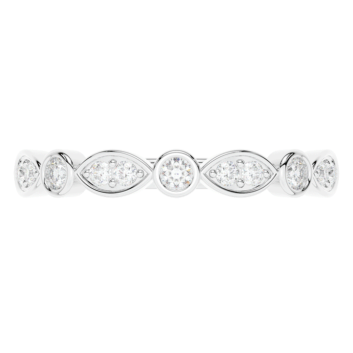 0.20CT.TW ROUND LAB DIAMOND WEDDING BAND - Nazarelle