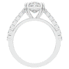 3.75CT.TW CUSHION LAB DIAMOND SPLIT BAND ENGAGEMENT RING