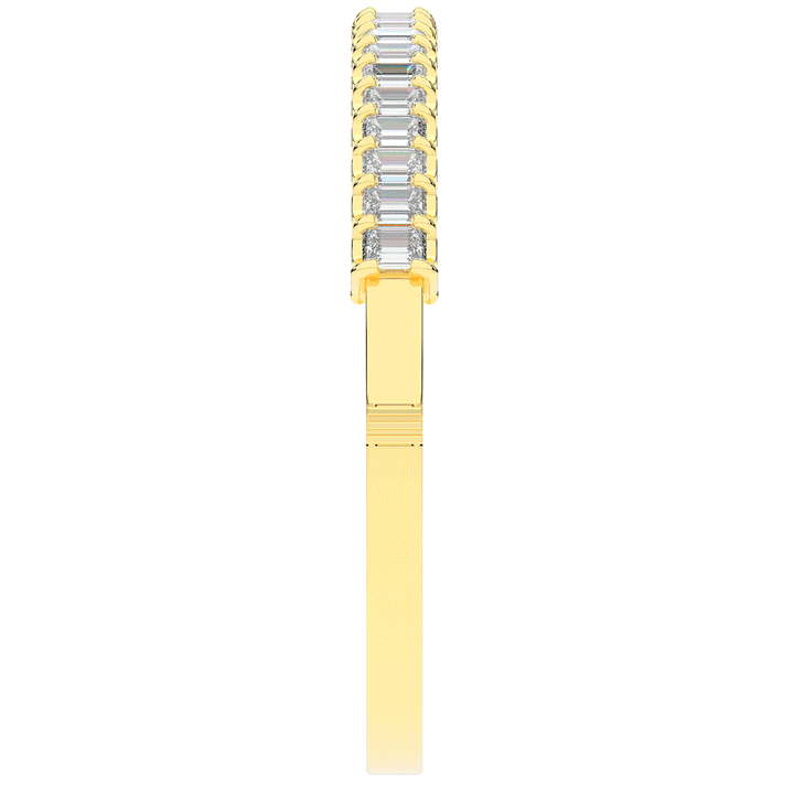 6.50CT.TW EMERALD CUT LAB DIAMOND BANGLE