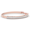 6.50CT.TW EMERALD CUT LAB DIAMOND BANGLE