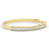 6.50CT.TW EMERALD CUT LAB DIAMOND BANGLE