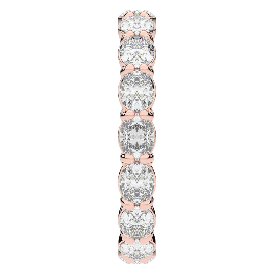 2.00CT.TW OVAL LAB DIAMOND ETERNITY WEDDING BAND* - Nazarelle