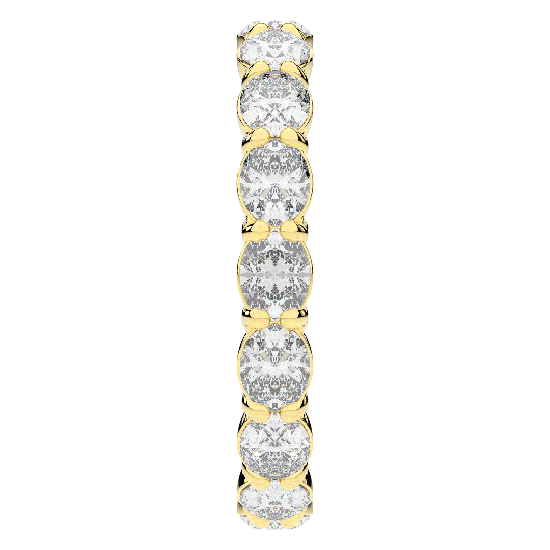 2.00CT.TW OVAL LAB DIAMOND ETERNITY WEDDING BAND* - Nazarelle