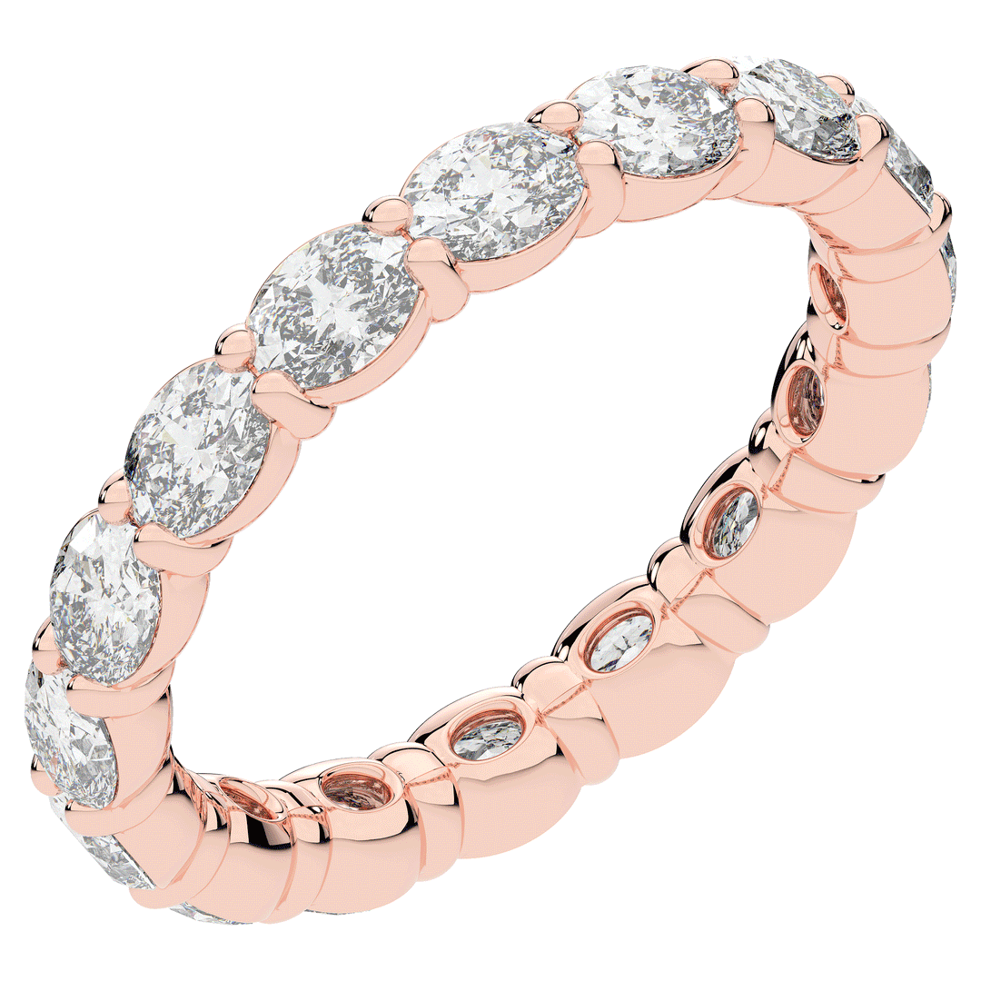 2.00CT.TW OVAL LAB DIAMOND ETERNITY WEDDING BAND* - Nazarelle