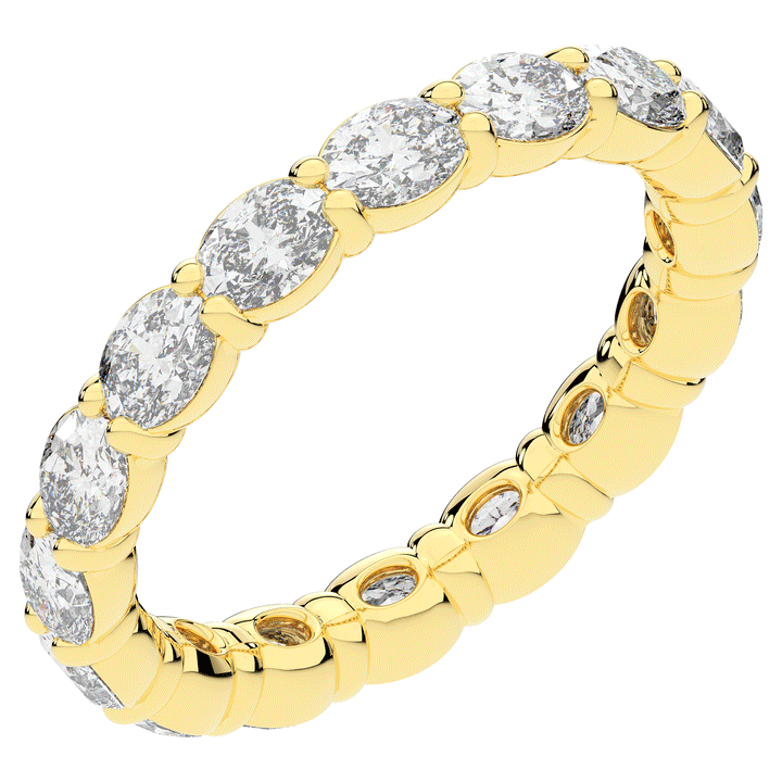 2.00CT.TW OVAL LAB DIAMOND ETERNITY WEDDING BAND* - Nazarelle