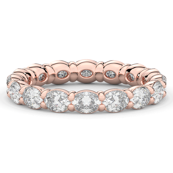 2.00CT.TW OVAL LAB DIAMOND ETERNITY WEDDING BAND* - Nazarelle