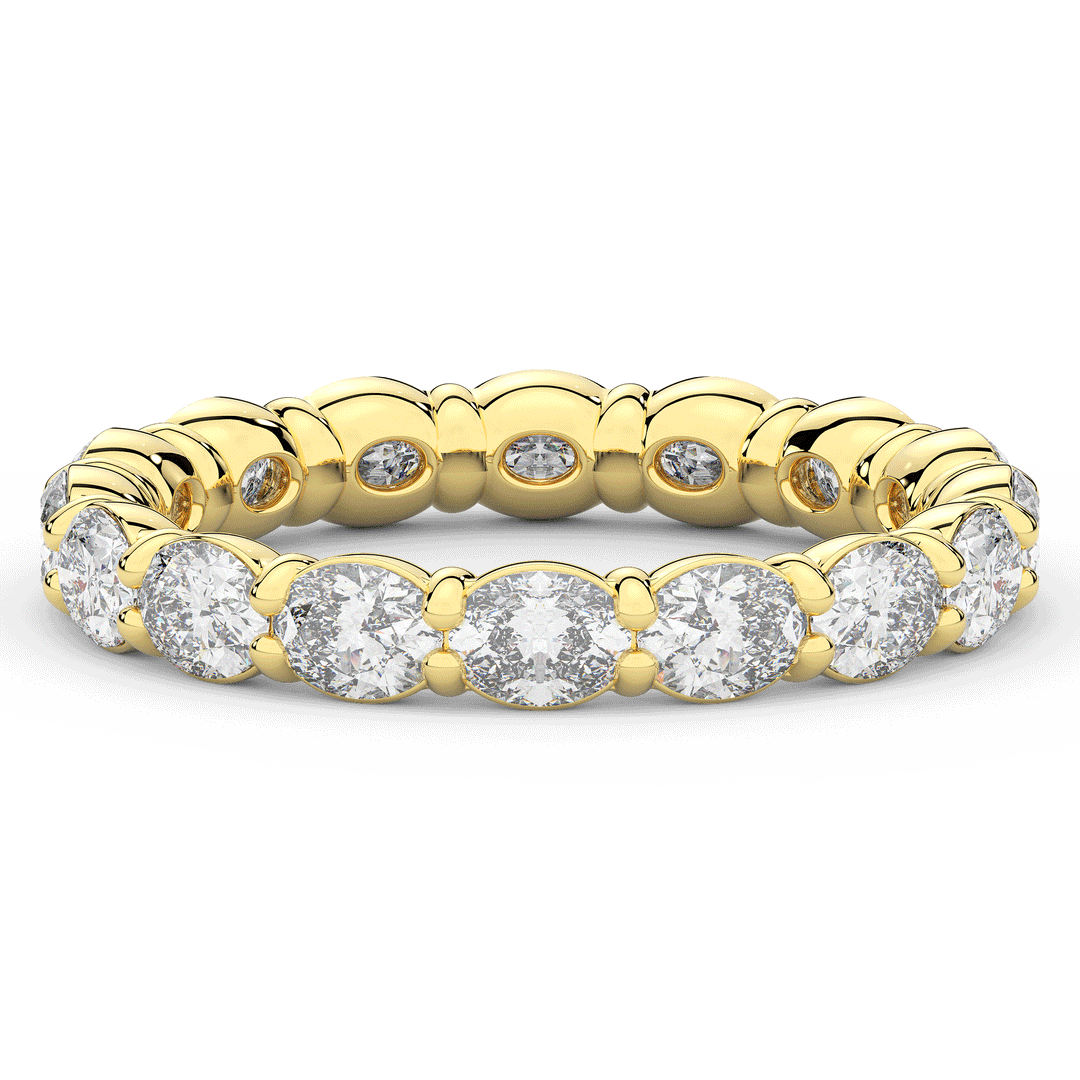 2.00CT.TW OVAL LAB DIAMOND ETERNITY WEDDING BAND* - Nazarelle