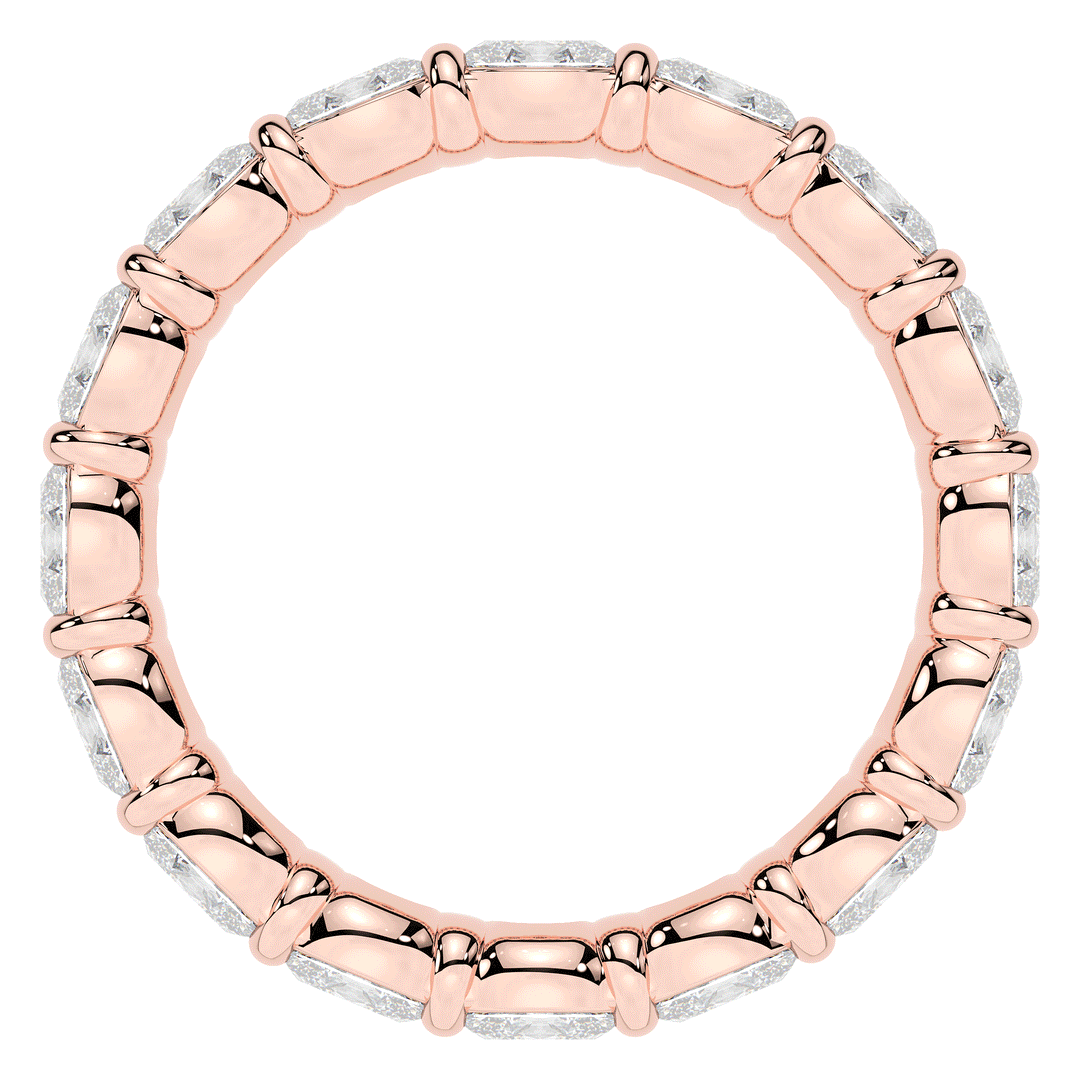 2.00CT.TW OVAL LAB DIAMOND ETERNITY WEDDING BAND* - Nazarelle