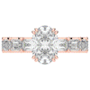 3.75CT.TW OVAL LAB DIAMOND SOLITAIRE ENGAGEMENT RING