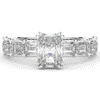 3.75CT.TW RADIANT LAB DIAMOND SOLITAIRE ENGAGEMENT RING