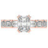 3.75CT.TW RADIANT LAB DIAMOND SOLITAIRE ENGAGEMENT RING