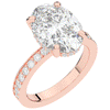 4.30CT.TW OVAL LAB DIAMOND BAND ENGAGEMENT RING