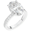 4.30CT.TW OVAL LAB DIAMOND BAND ENGAGEMENT RING