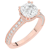 2.60CT.TW CUSHION LAB DIAMOND SOLITAIRE ENGAGEMENT RING