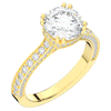 2.60CT.TW ROUND LAB DIAMOND SOLITAIRE ENGAGEMENT RING