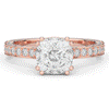 2.60CT.TW CUSHION LAB DIAMOND SOLITAIRE ENGAGEMENT RING