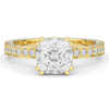 2.60CT.TW CUSHION LAB DIAMOND SOLITAIRE ENGAGEMENT RING